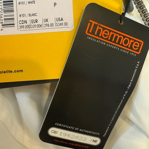 Lole Sz S White Hooded Kate Coat - Picture 6 of 6